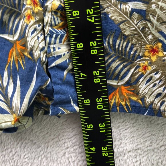 Lee Mens Hawaiian Shirt Size XXL Short Sleeve Tropical Floral Navy Casual Stretc - Picture 5 of 9